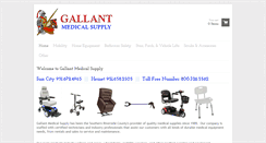 Desktop Screenshot of gallantmedicalsupply.com